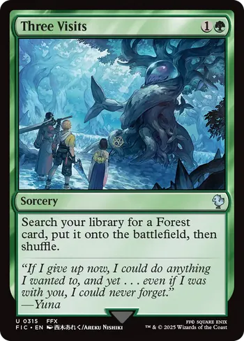 Three Visits, Magic: The Gathering card