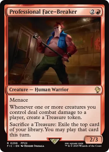 Professional Face-Breaker, Magic: The Gathering card