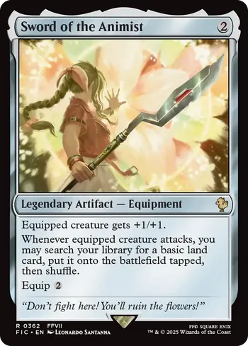 Sword of the Animist, Magic: The Gathering card