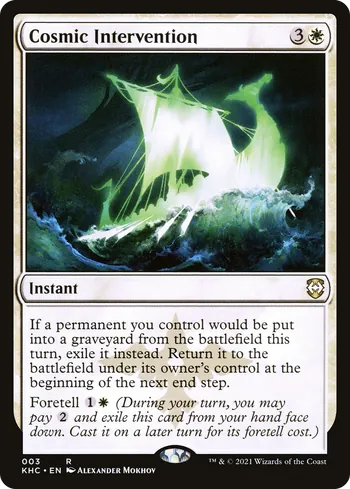 Cosmic Intervention, Magic: The Gathering Karte