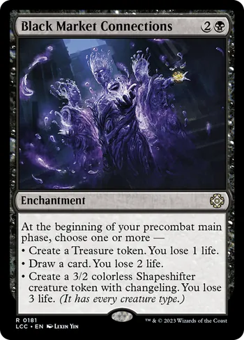Black Market Connections, Magic: The Gathering Karte