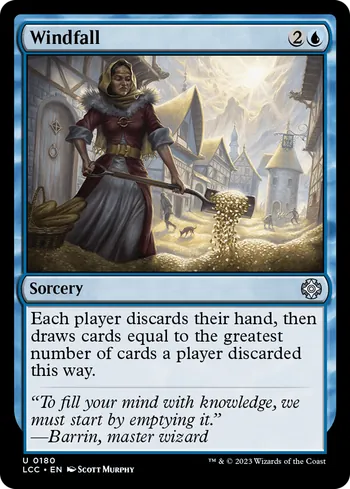 Windfall, Magic: The Gathering Karte