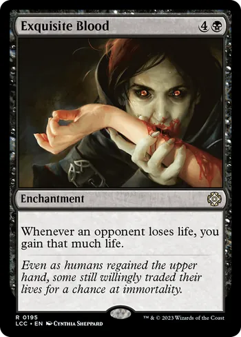 Exquisite Blood, Magic: The Gathering card
