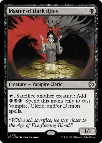 Master of Dark Rites, Magic: The Gathering card