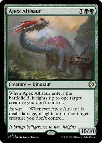 Apex Altisaur, Magic: The Gathering card