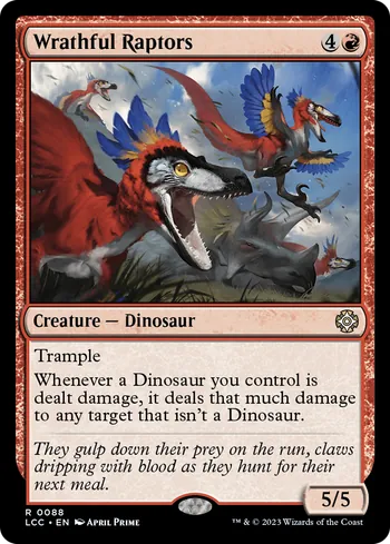 Wrathful Raptors, Magic: The Gathering card