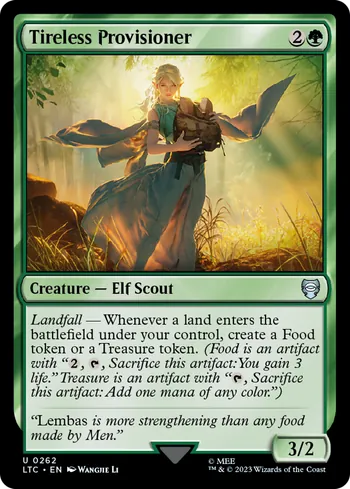 Tireless Provisioner, Magic: The Gathering card