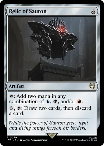 Relic of Sauron, Magic: The Gathering Karte