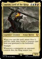 Sauron, Lord of the Rings, Magic: The Gathering card