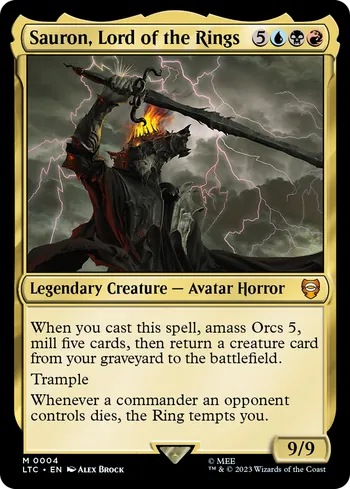 Sauron, Lord of the Rings, Magic: The Gathering Karte