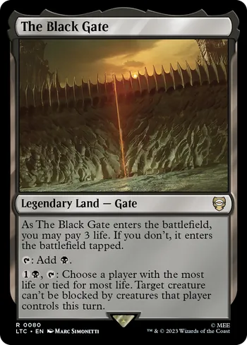 The Black Gate, Magic: The Gathering Karte