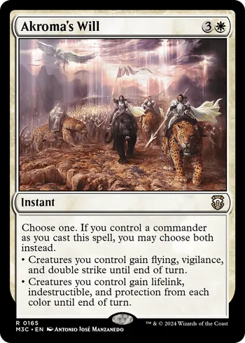 Akroma's Will, Magic: The Gathering Karte
