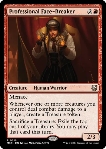 Professional Face-Breaker, Magic: The Gathering Karte