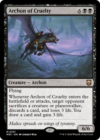 Archon of Cruelty, Magic: The Gathering card