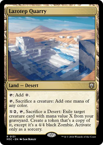 Lazotep Quarry, Magic: The Gathering Karte