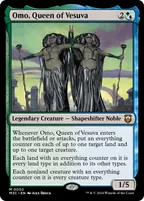 Omo, Queen of Vesuva, Magic: The Gathering card