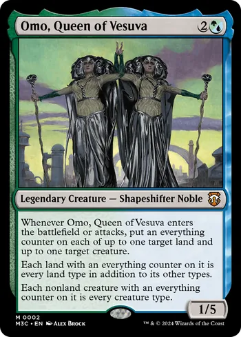 Omo, Queen of Vesuva, Magic: The Gathering Karte