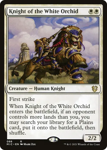 Knight of the White Orchid, Magic: The Gathering card
