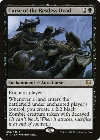 Curse of the Restless Dead, Magic: The Gathering Karte