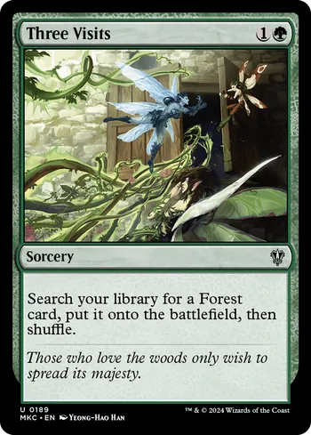 Three Visits, Magic: The Gathering card