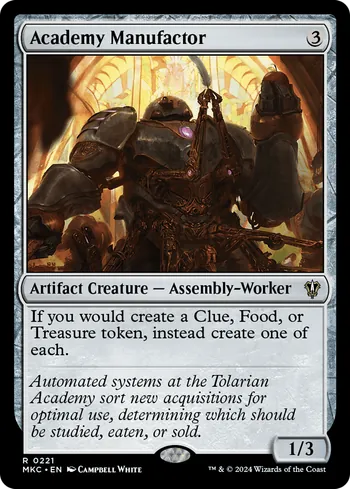 Academy Manufactor, Magic: The Gathering card