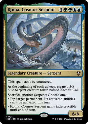 Koma, Cosmos Serpent, Magic: The Gathering card