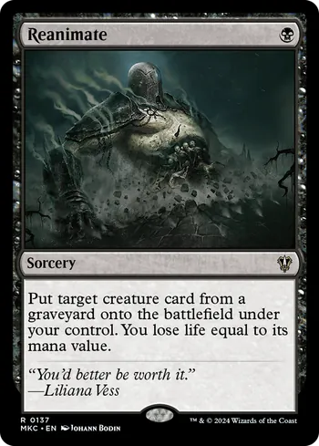 Reanimate, Magic: The Gathering card