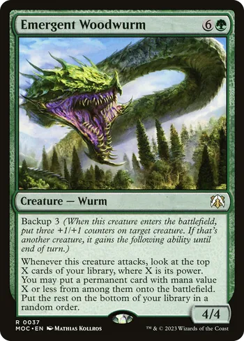 Emergent Woodwurm, Magic: The Gathering card