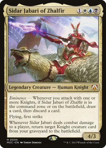 Sidar Jabari of Zhalfir, Magic: The Gathering card