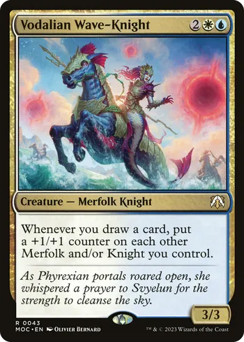 Vodalian Wave-Knight, Magic: The Gathering card