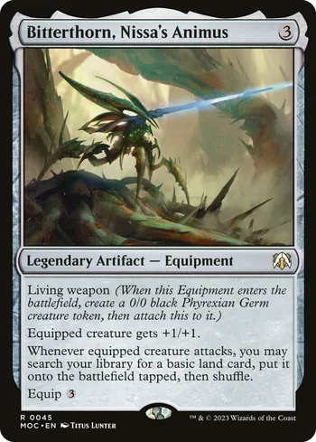 Bitterthorn, Nissa's Animus, Magic: The Gathering Karte