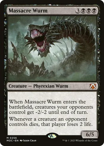 Massacre Wurm, Magic: The Gathering Karte