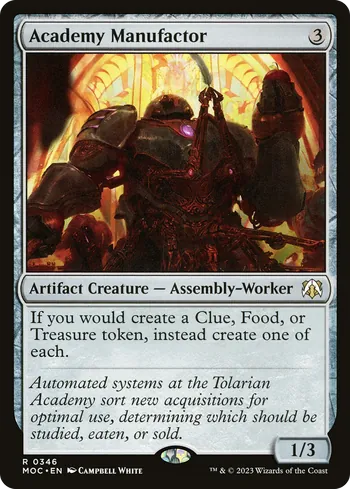 Academy Manufactor, Magic: The Gathering card