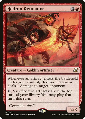 Hedron Detonator, Magic: The Gathering card