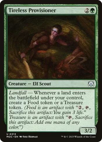 Tireless Provisioner, Magic: The Gathering card