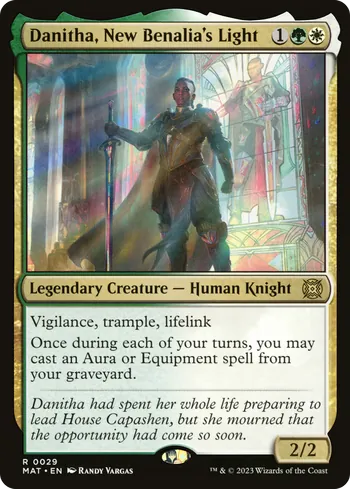 Danitha, New Benalia's Light, Magic: The Gathering card