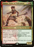 Samut, Vizier of Naktamun, Magic: The Gathering card