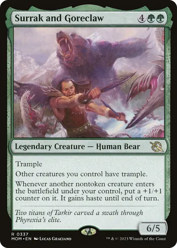 Surrak and Goreclaw, Magic: The Gathering card