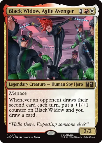 Black Widow, Agile Avenger, Magic: The Gathering Karte