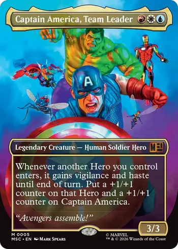 Captain America, Team Leader, Magic: The Gathering Karte