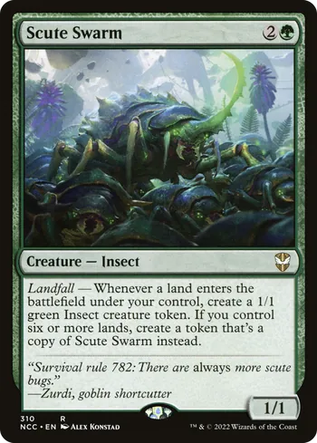 Scute Swarm, Magic: The Gathering card