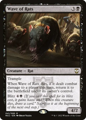 Wave of Rats, Magic: The Gathering card