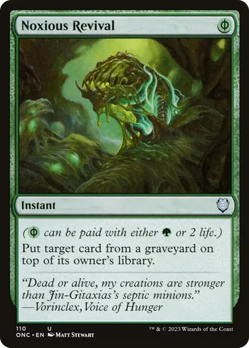 Noxious Revival, Magic: The Gathering Karte