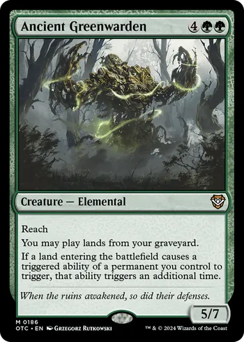 Ancient Greenwarden, Magic: The Gathering card