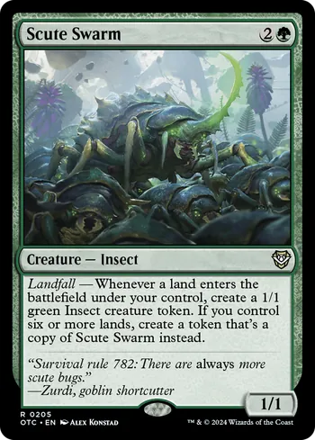 Scute Swarm, Magic: The Gathering card