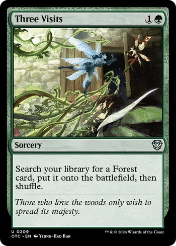 Three Visits, Magic: The Gathering card