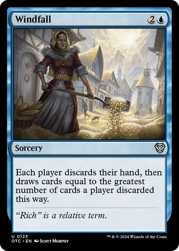 Windfall, carta de Magic: The Gathering