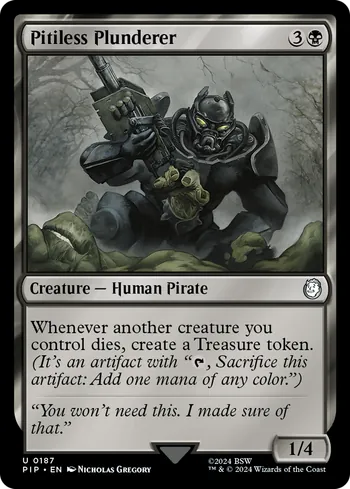 Pitiless Plunderer, Magic: The Gathering card
