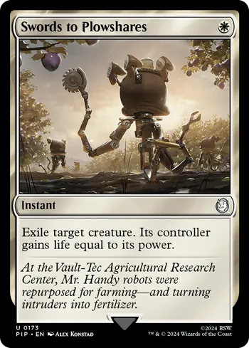 Swords to Plowshares, Magic: The Gathering card