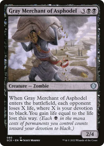 Gray Merchant of Asphodel, Magic: The Gathering card